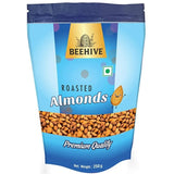 Roasted Plain Unsalted Almonds 250gm Beehive