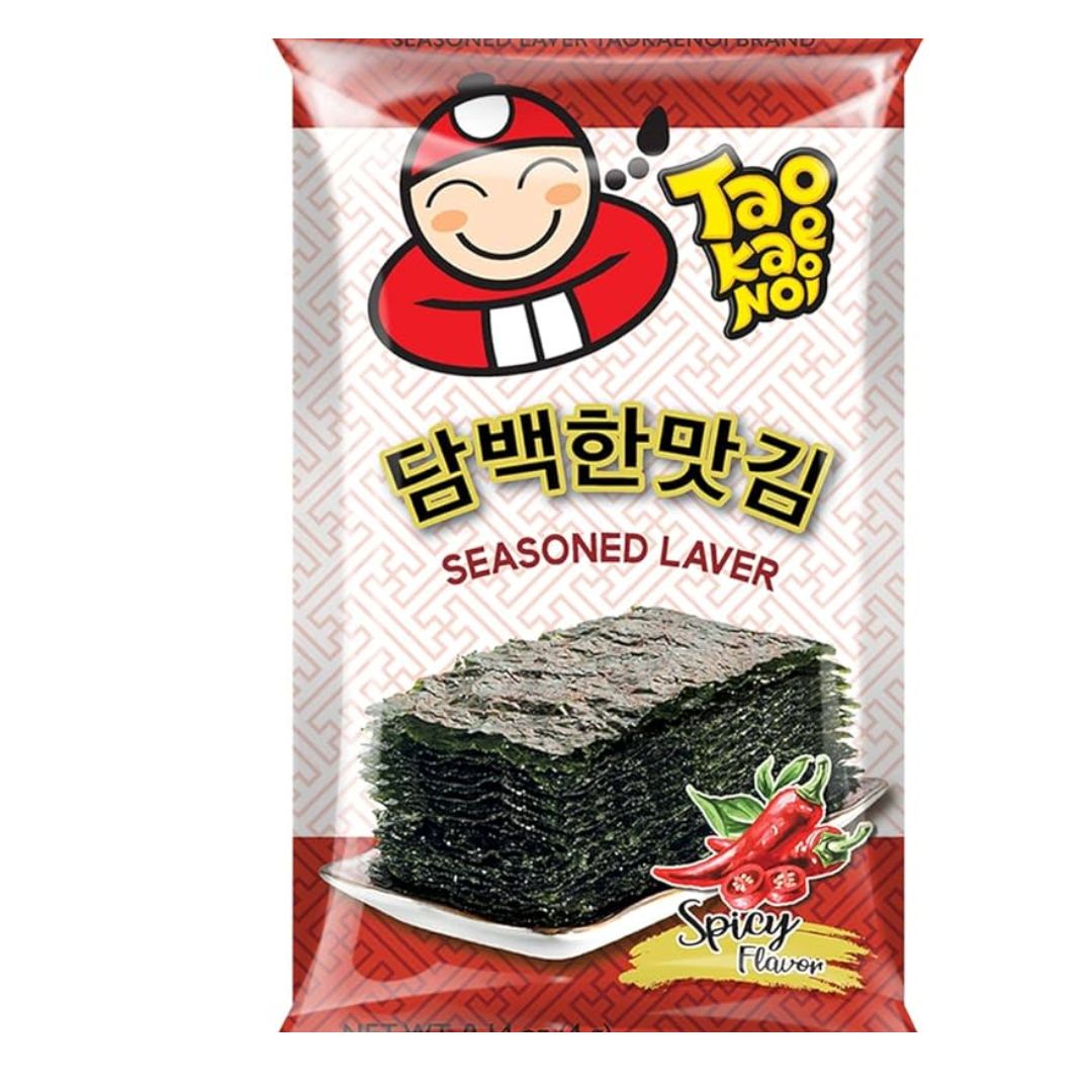 Roasted Seaweed Seasoned Laver Spicy 4g Tao Kae Noi