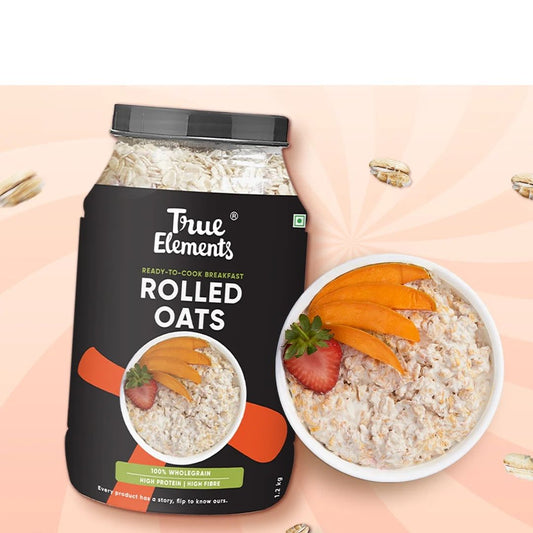 Rolled Oats - Protein Rich Oats 1.2kg True Elements