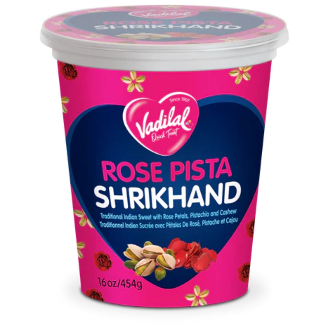 Rose Pista Shrikhand 454g Vadilal