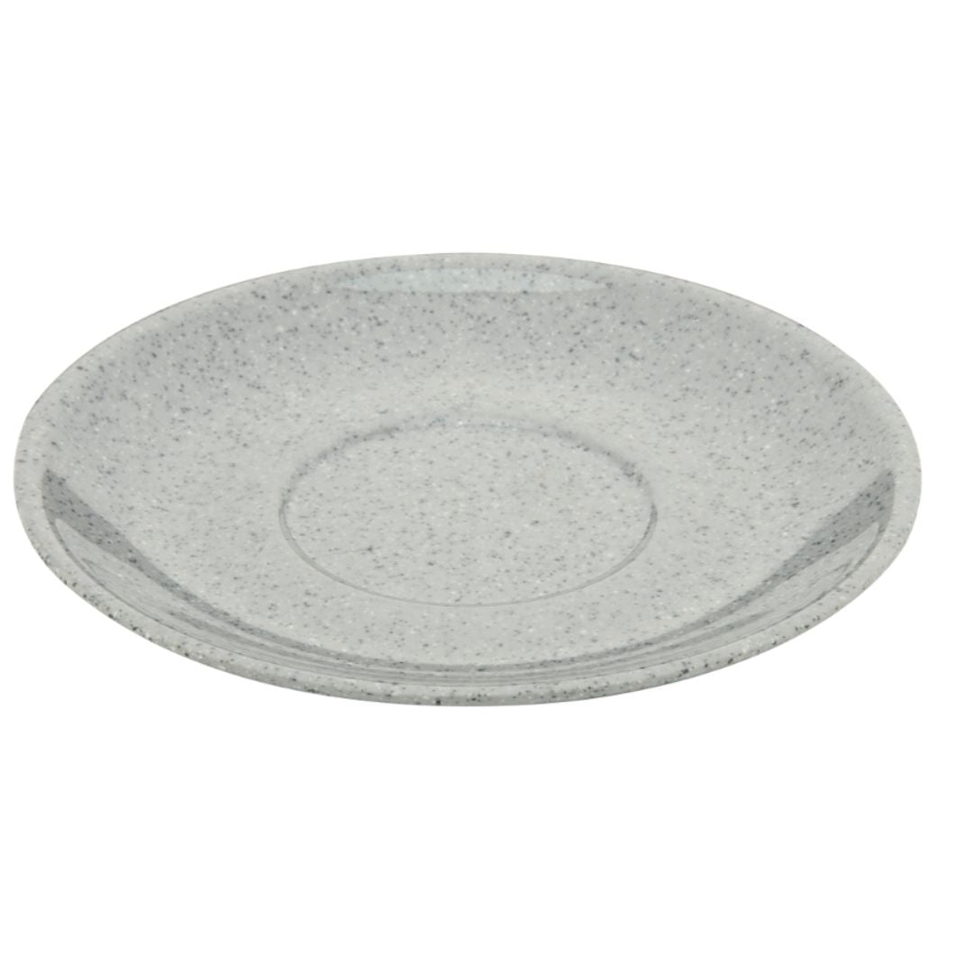 Round Saucer 15 cm Speckle Grey