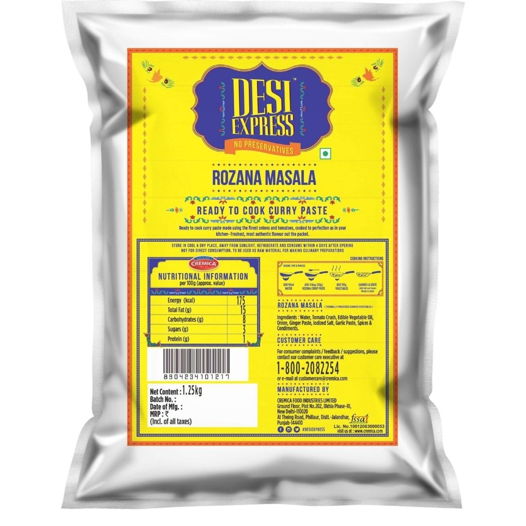 Rozana Masala 1.25kg Cremica