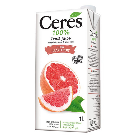 Ruby Grapefruit Fruit Juice 1 Ltr Ceres