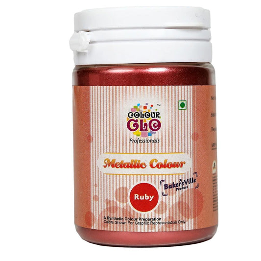 Ruby Metallic Powder Colour 10g Colourglo