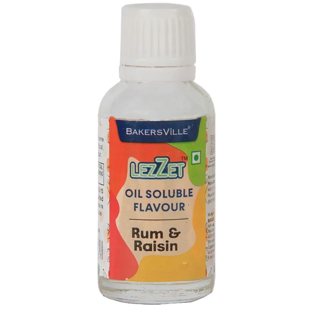 Rum & Raisin  Lezzet Oil Soluble Flavour 30ml Bakersville