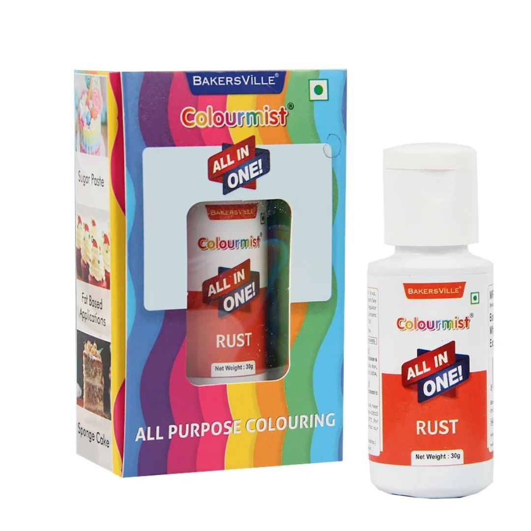 Rust All In One Food Colour 30g Colourmist