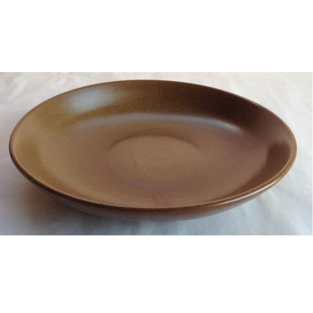 Rustic Brown Coupe Pasta Bowl D- 10” x H- 1.75” ArtEvo