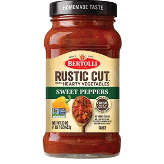 Rustic Cut Sweet Peppers with Hearty Vegetable Sauce 652g Bertolli