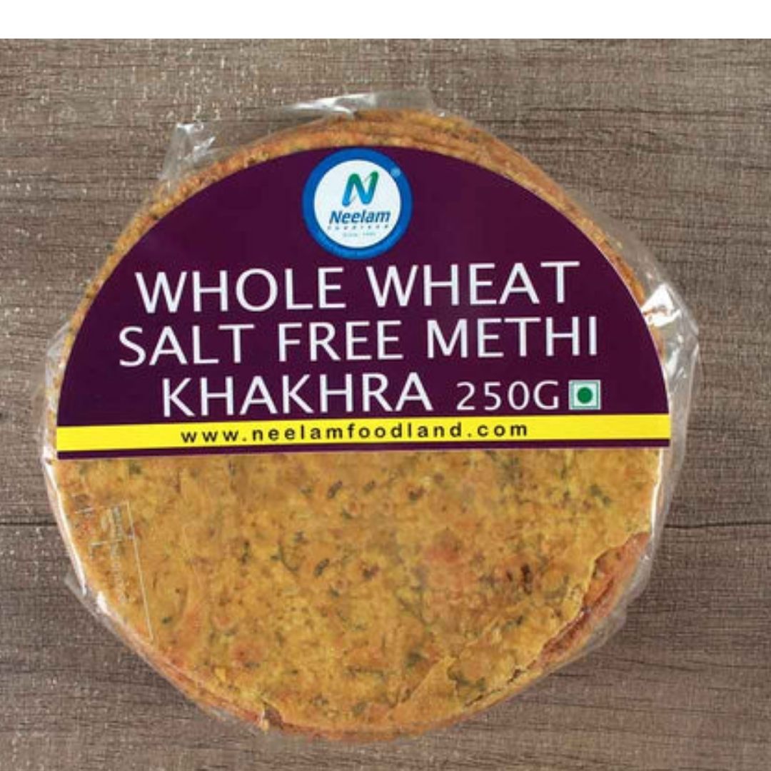 SALT FREE METHI KHAKHRA 250 GM NEELAM