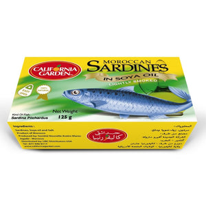 SARDINES LIGHTLY SMOKED IN SOYA OIL California Garden