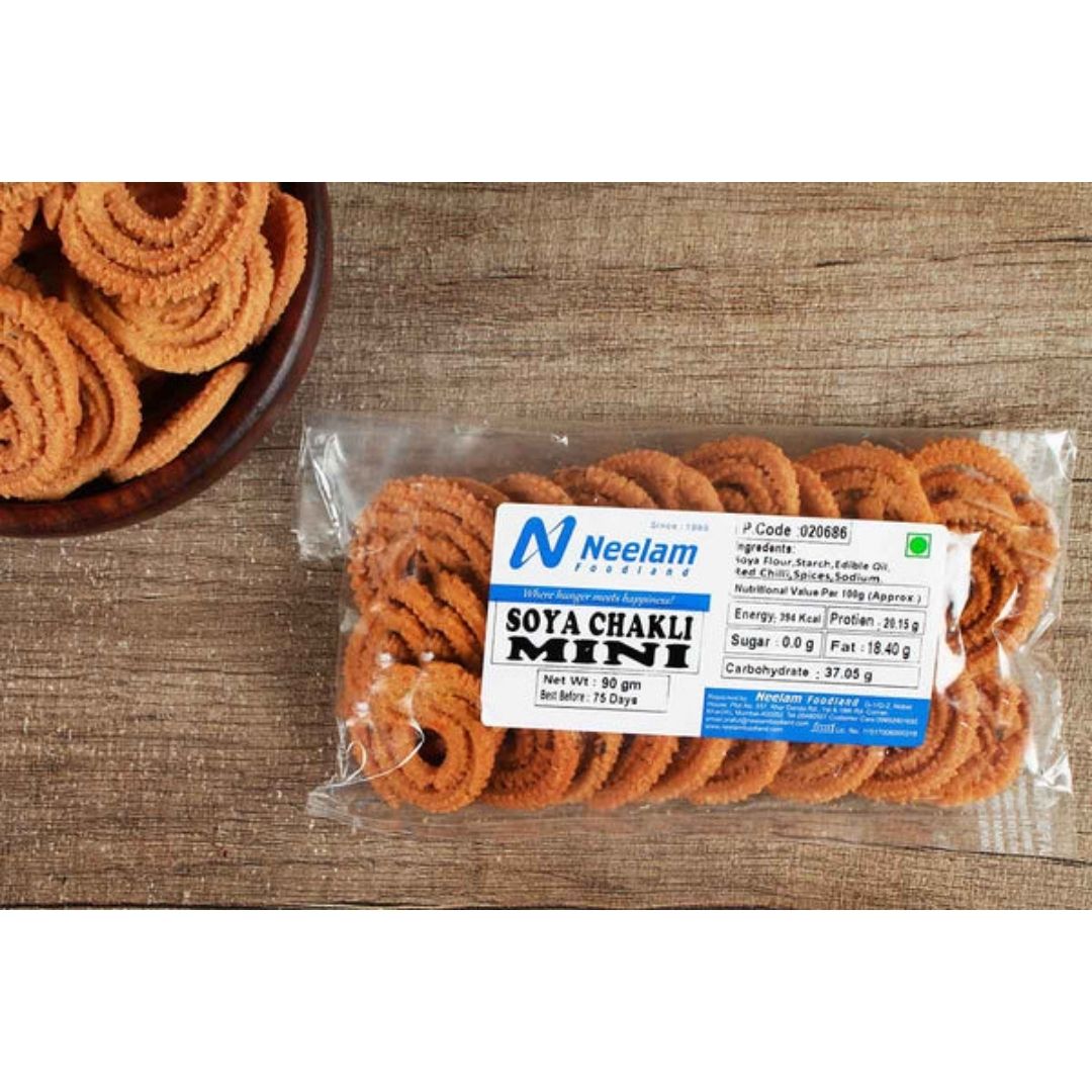 SOYA CHAKLI MINI 90 GM NEELAM