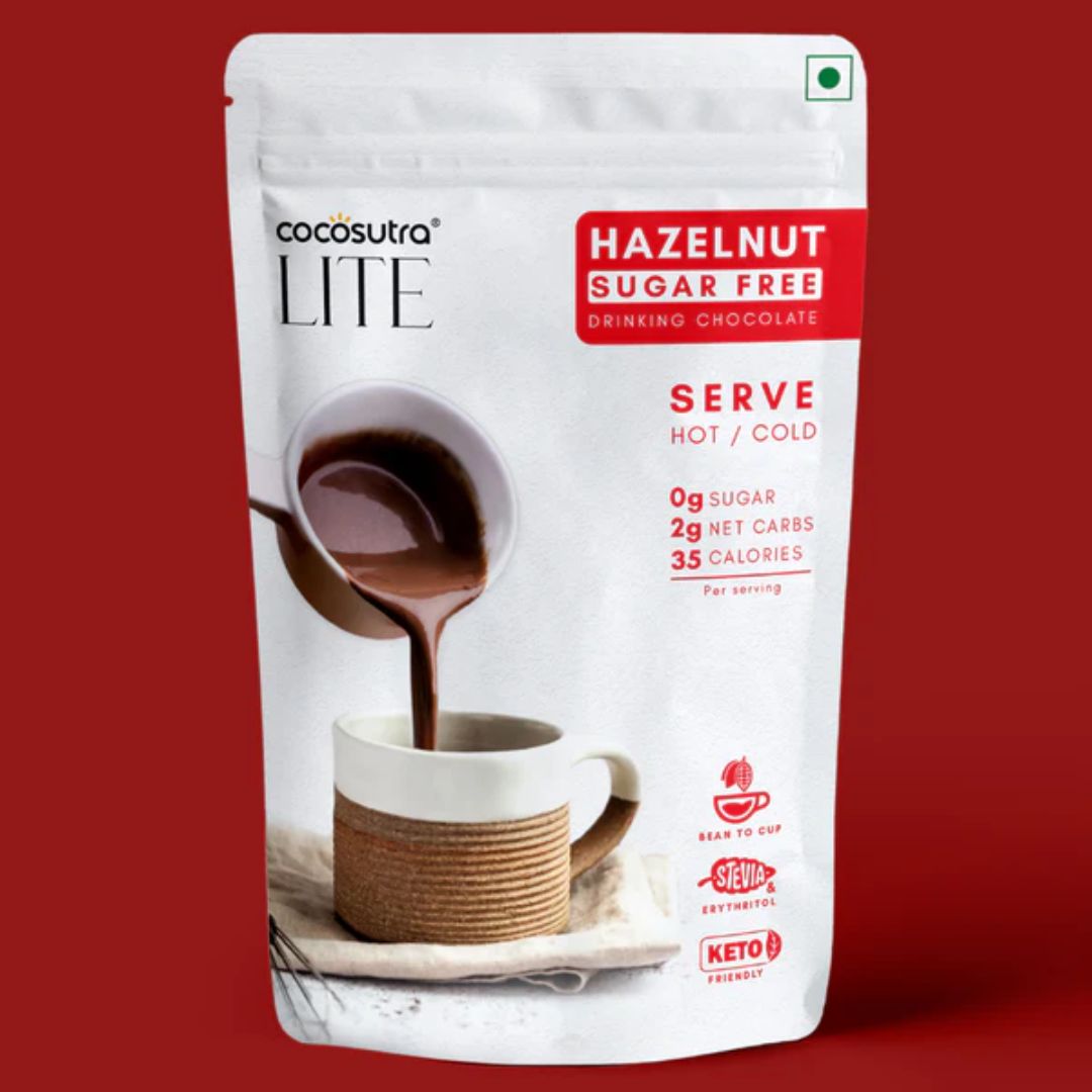 SUGAR FREE Drinking Chocolate Mix - Hazelnut 200g