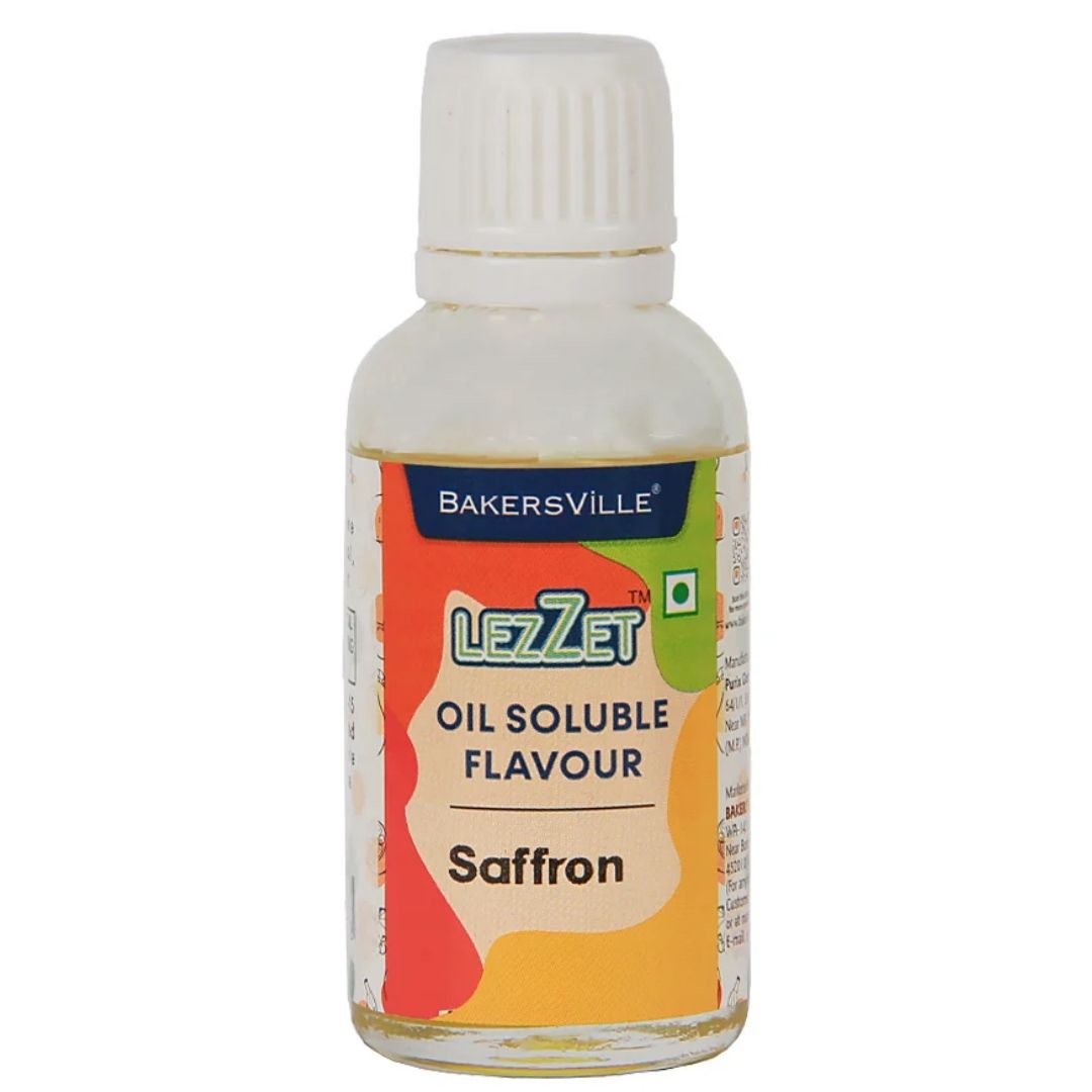 Saffron  Lezzet Oil Soluble Flavour 30ml Bakersville