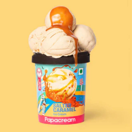 Salted Caramel 500ml Papacream