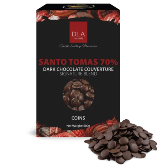 Santo Tomas 70% Dark chocolate couverture 500gm DLa naturals