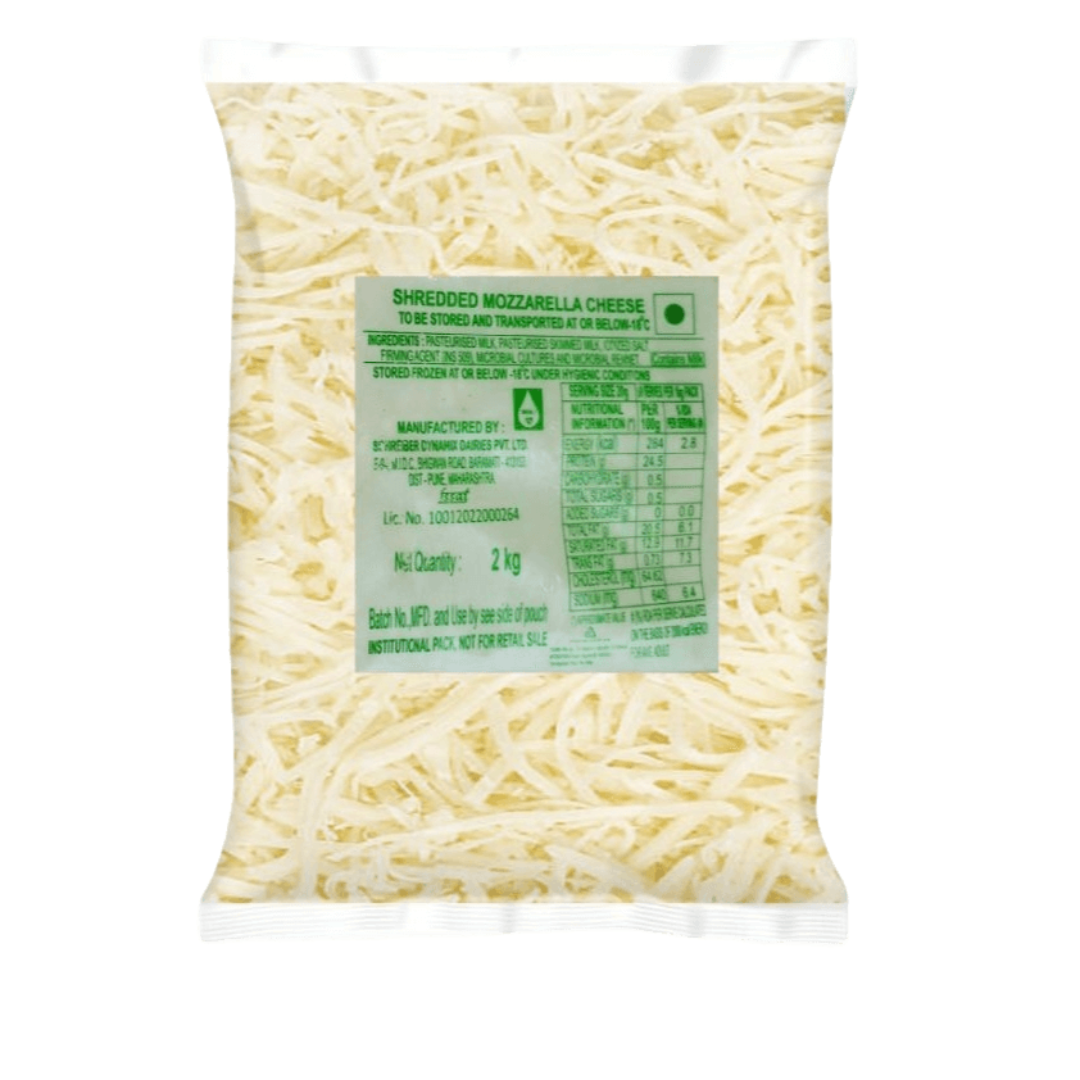 Shredded Mozzarella Cheese 2 kg  Dynamix