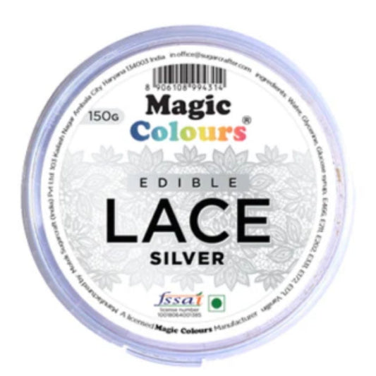 Silver Edible Lace Paste Magic Colours