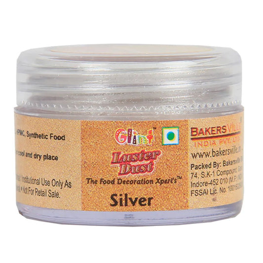 Silver Edible Luster Dust 5g Glint