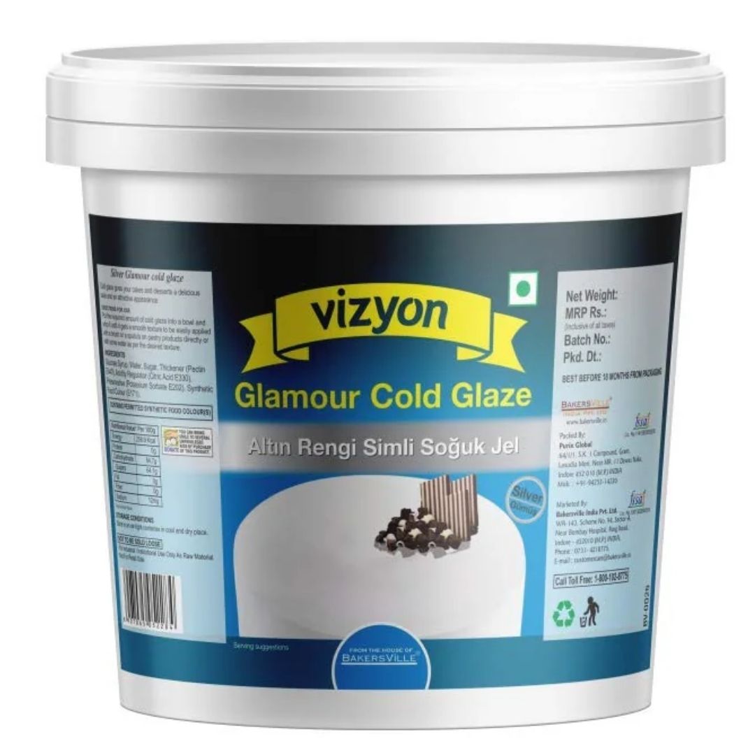 Silver Glamour Cold Glaze 900 Gm, Vizyon