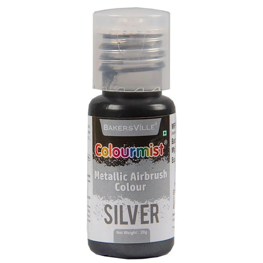 Silver Metallic Airbrush Food Colour 50g Colourmist