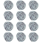 Silver Roses Edible Rose Cake Toppers Confect