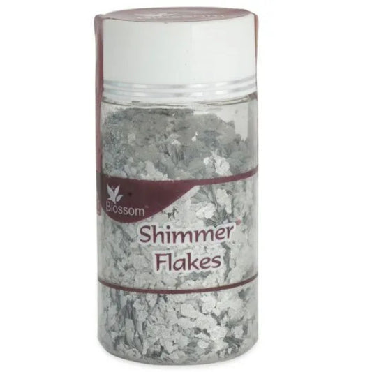 Silver Shimmer Flakes Blossom