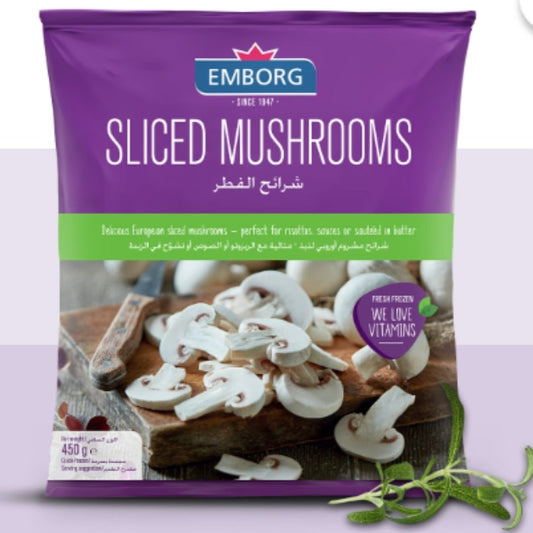 Sliced Mushrooms 450g  Emborg