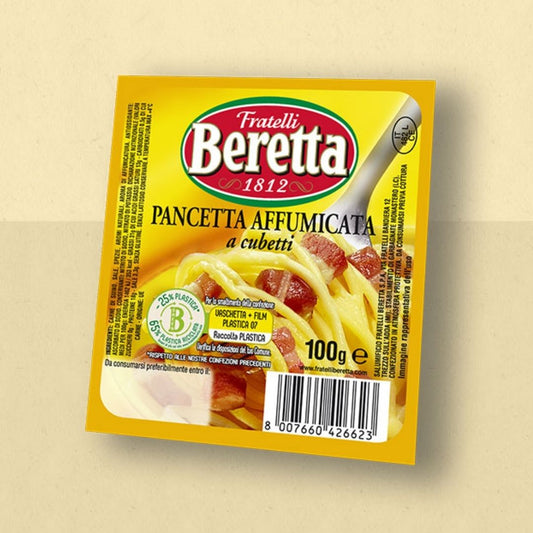 Smoked Bacon Cubes 100g Fratelli Beretta