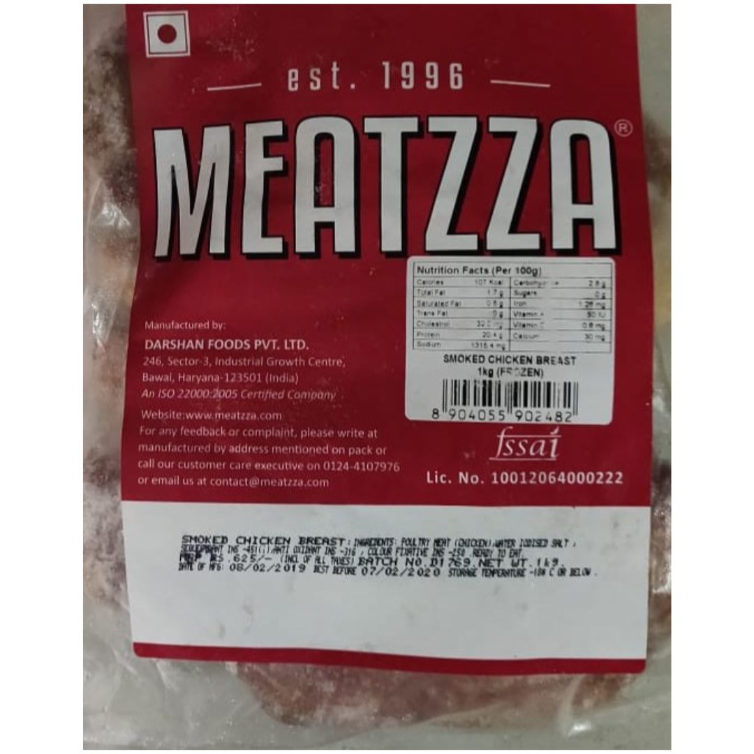 Smoked Chicken Breast Nv 1Kg Meatzza