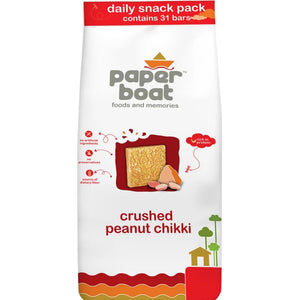 Snack Crushed Peanut Chikki Pouch 496g Paper Boat