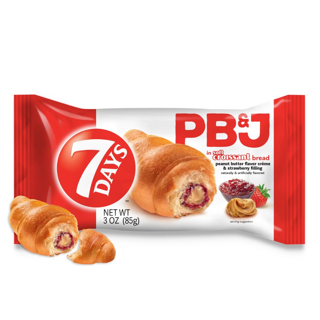 Soft Croissant, Peanut Butter & Strawberry Jelly 7Days