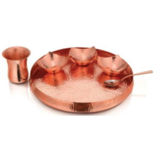 Sovereign Thali Set – Cu – Big (6 Pcs Set) La Coppera