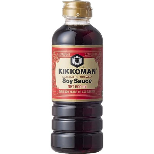 Soyabean Sauce 500 ml (Red Cap)  Kikkoman