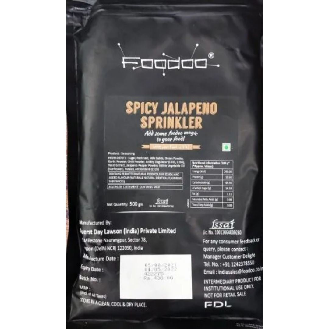 Spicy Jalapeno Sprinkler 500 gm  Foodoo
