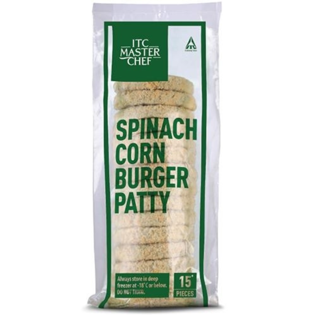 Spinach Corn Burger Patty 1 Kg ITC