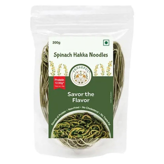 Spinach Hakka Noodles Senseful