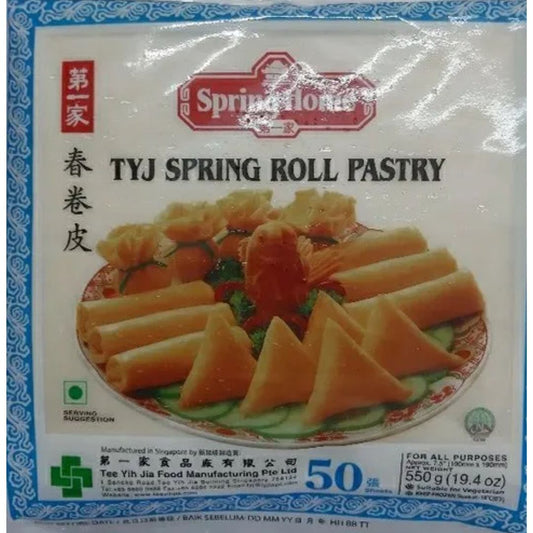 Spring Roll Pastry190mm (7.5") x 50 Sheets (550 gm)  TYJ