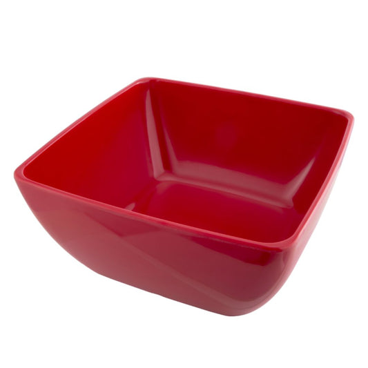 Square Bowl 24.5 cm Red –Servewell