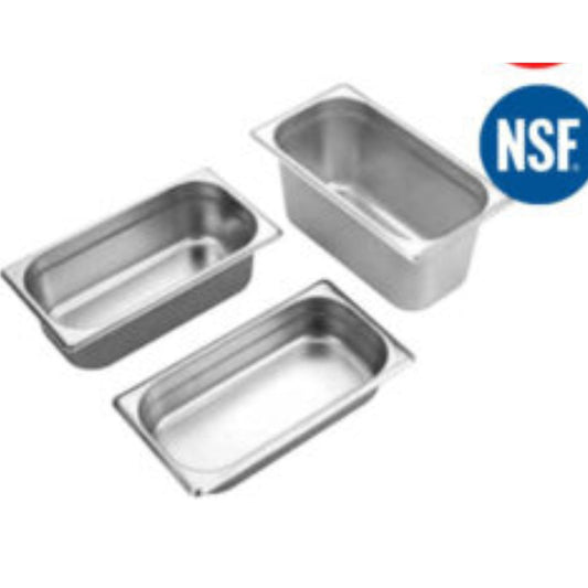 Stainless Steel 304 GN Pan 1_3 NSF Approved (325mm x 176mm) Cambro