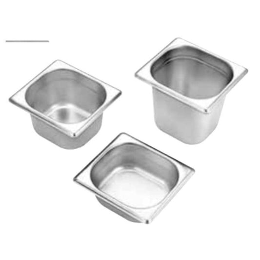 Stainless Steel GN Pan 1_6 (176mm x 162mm)