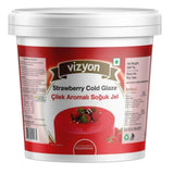 Strawberry Cold Glaze 900 Gm, Vizyon