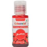 Strawberry Colourmist Oil Colour With Flavour 30g Bakersville