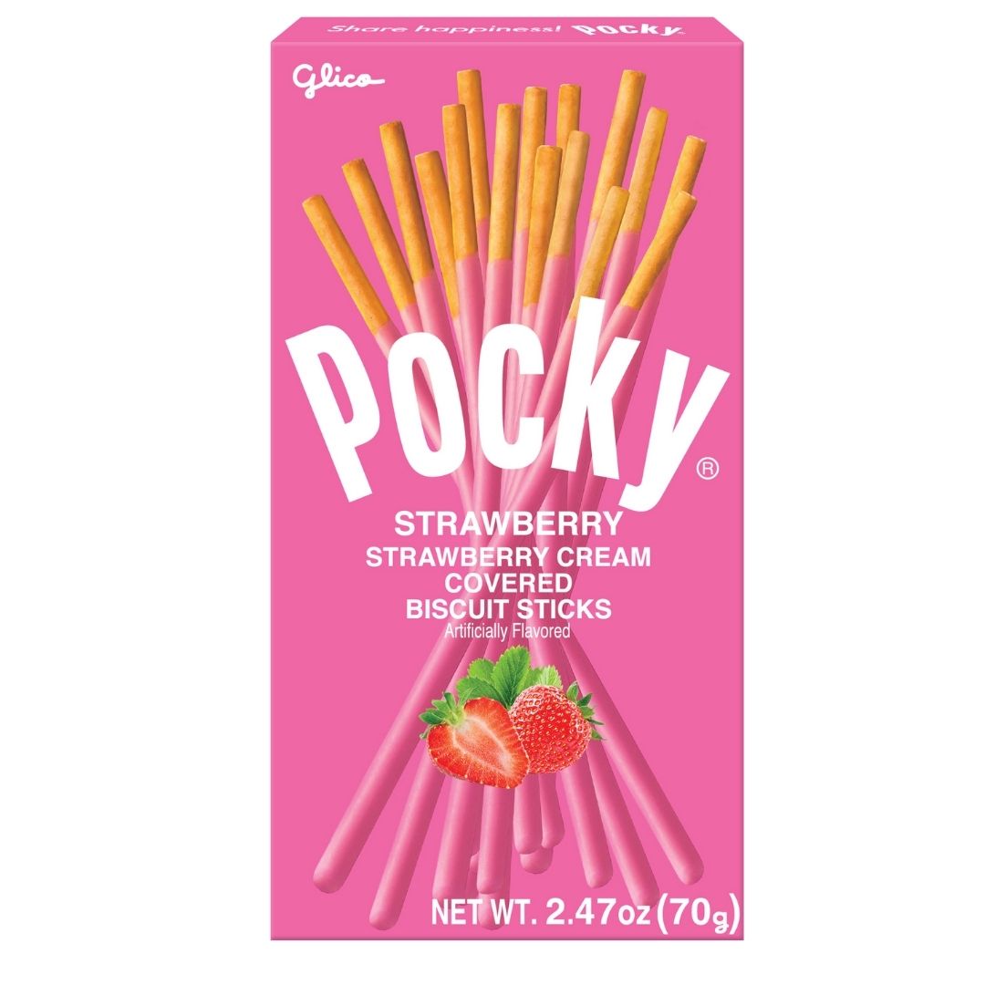 Strawberry Cream Covered Biscuit Sticks 70g Pocky