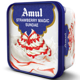 Strawberry Magic Sundae 1ltr Tube Amul