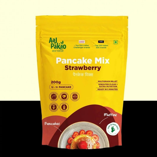 Strawberry Pancake Mix 200g Aaj Pakao