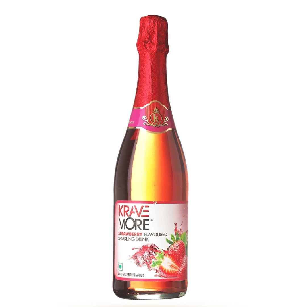 Strawberry Sparkling Juice & Drink 750ml Krave More