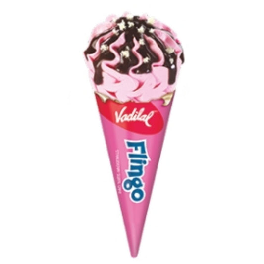 Strawberry Swirl Cake Flingo Cone 110ml Vadilal