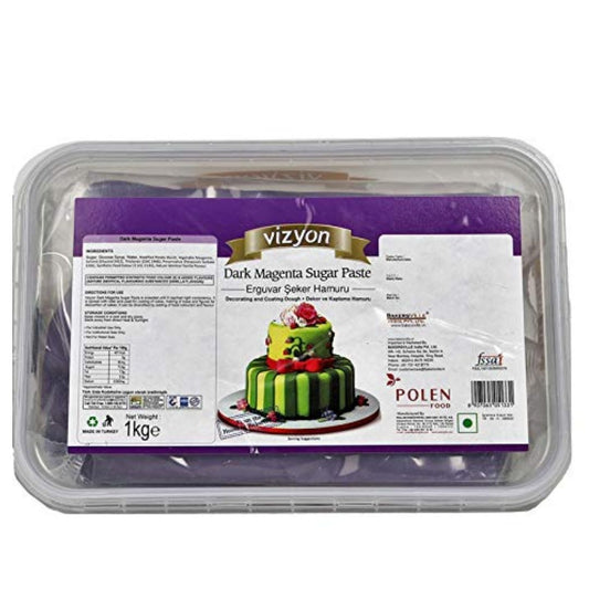 Sugar Paste Dark Magenta 1Kg Vizyon