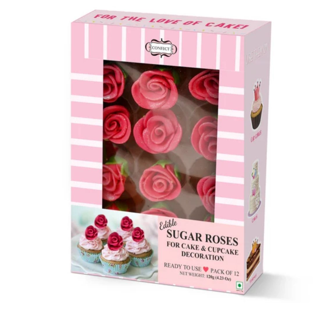 Sugar Roses Cupcake Decoration Taffy Neon 120 gms Confect