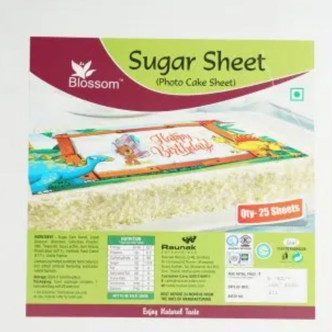 Sugar Sheet For Cake Blossom